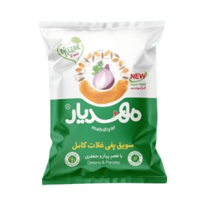 سویق پفی مهدیار غلات کامل در طعم های مختلف (پفک رژیمی) - پیاز جعفری