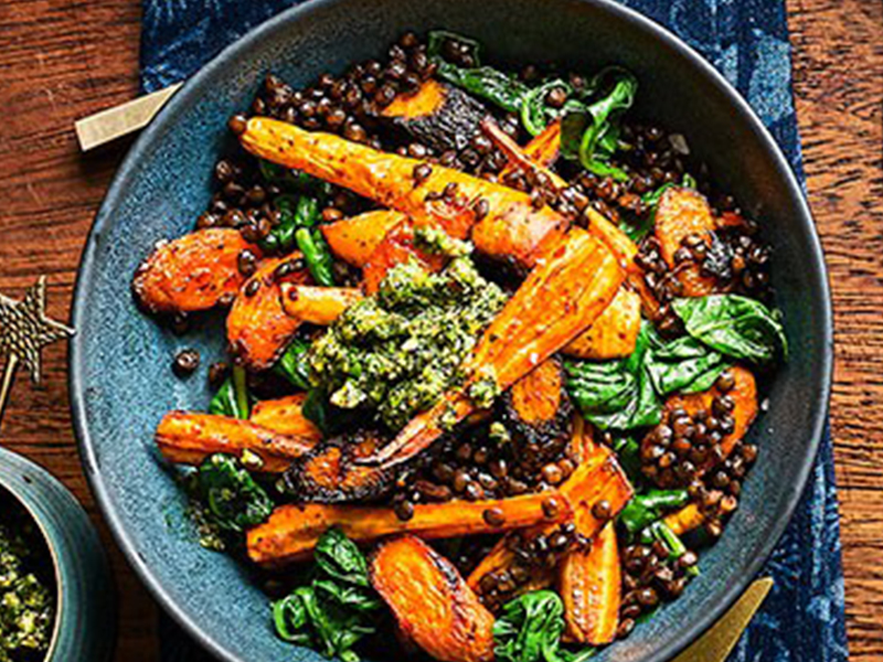 Bowl-of-roasted-veggies-and-lentils