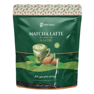 ماچا لته با پودر شیر بادام
