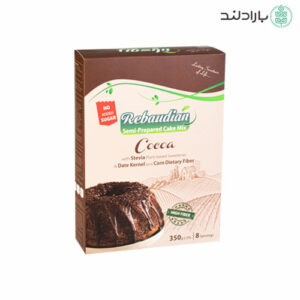 پودر کیک نیمه آماده بدون قند رژیمی کاکائویی ربودیان – 350 گرم