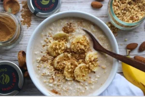 طرز تهیه صبحانه با جو دوسر پرک فوری