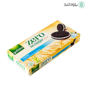 بیسکویت دوقلو شکلاتی بدون قند کرم وانیلی گولون 210 گرمی Gullon