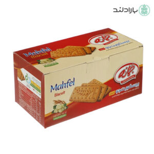 بیسکویت جو محفل جمانه حاوی شهد توت، شیره خرما و پودر جوانه گندم