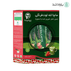 ماچا لته توت‌ فرنگی